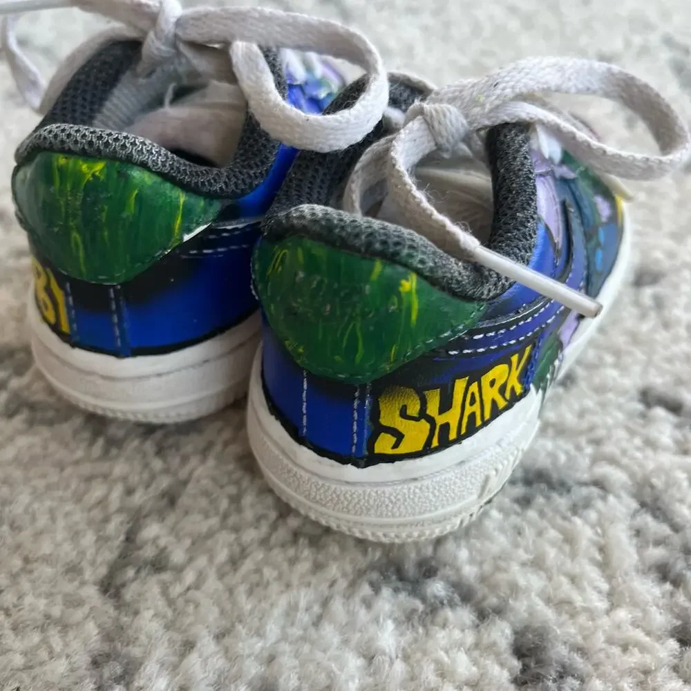 Custom Baby Shark Nike Air Force 1 Sneakers 4C